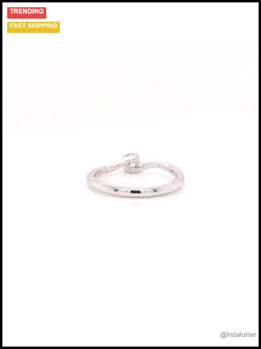 1/4 Carat Diamond Solitaire Engagement Ring Band in 10K Gold